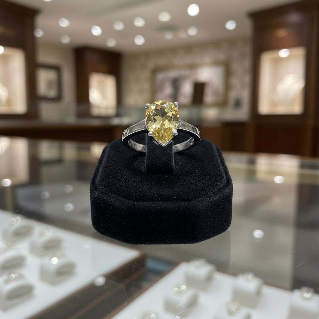 "Peaceful Memories" Pear Cut Ring 11x8mm - Granted Quality 