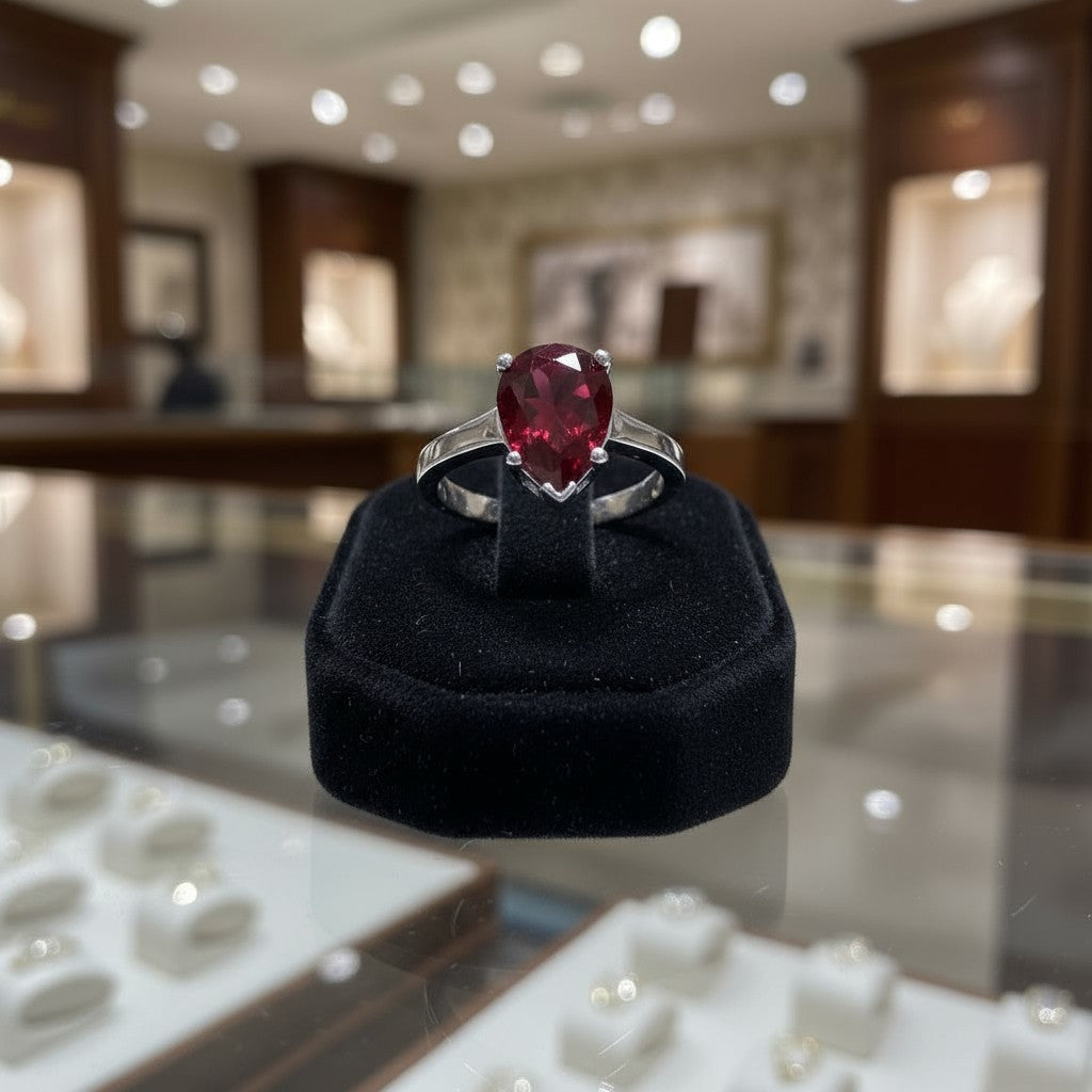 "Peaceful Memories" Pear Cut Ring 11x8mm - Granted Quality 