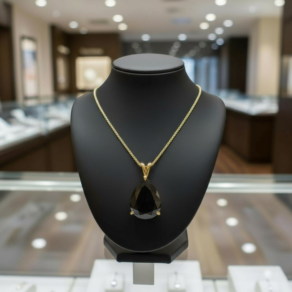 "Peaceful Memories" Pear Cut Pendant 16x12mm - Granted Quality 