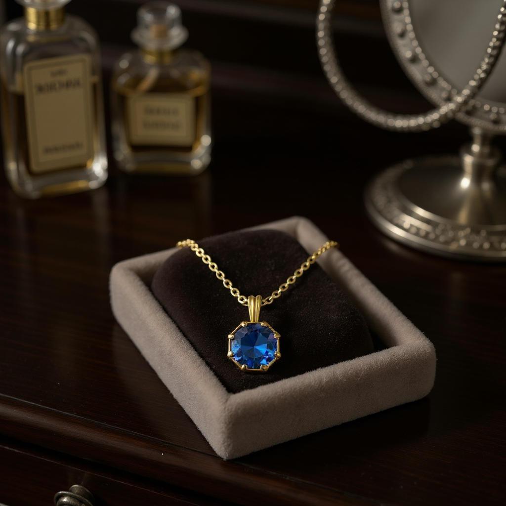 "Points of Light" Hexagon Pendant 7mm - Granted Quality 