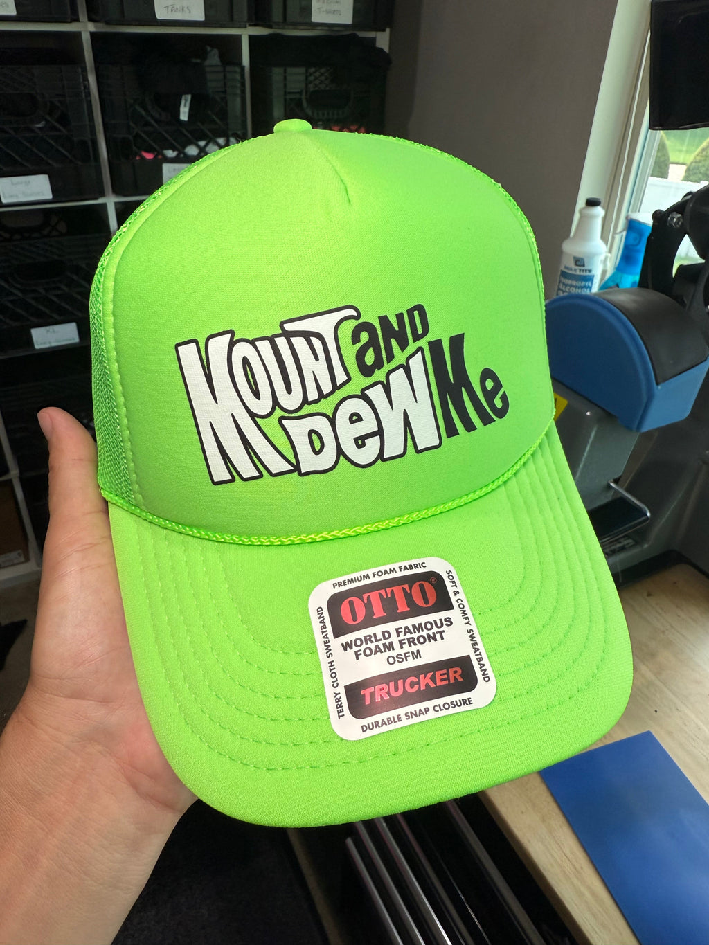 Mount and Dew Me Trucker Hat - Granted Quality 