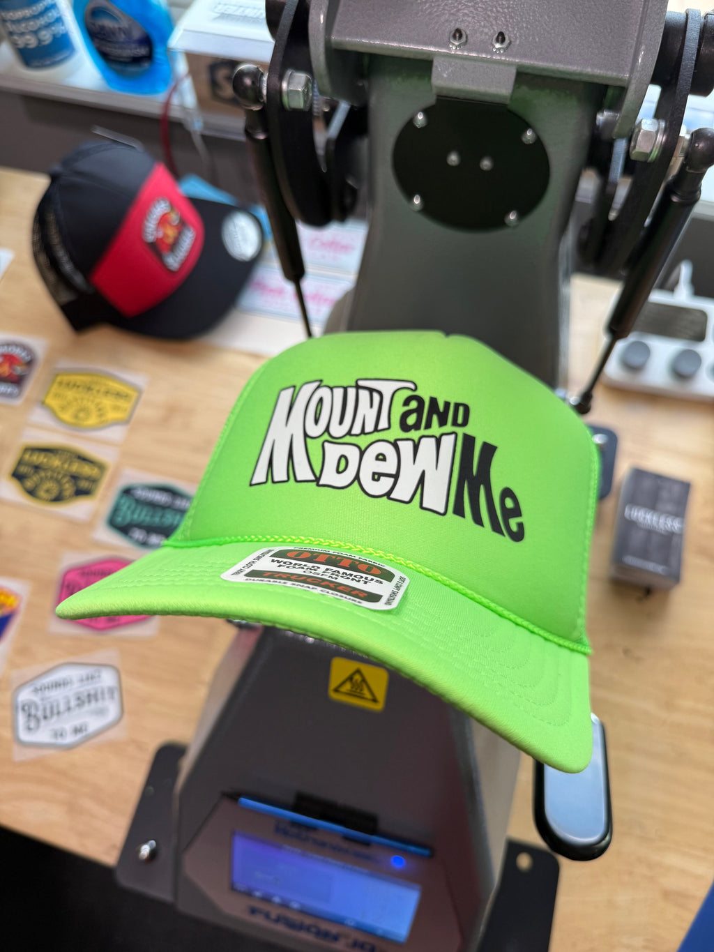 Mount and Dew Me Trucker Hat - Granted Quality 