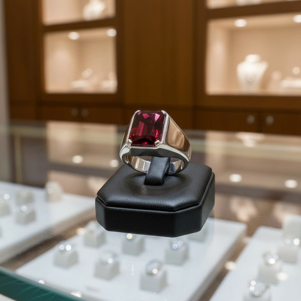 "Radiant Life" Radiant Cut Ring (For Men) 12X10MM - Granted Quality 