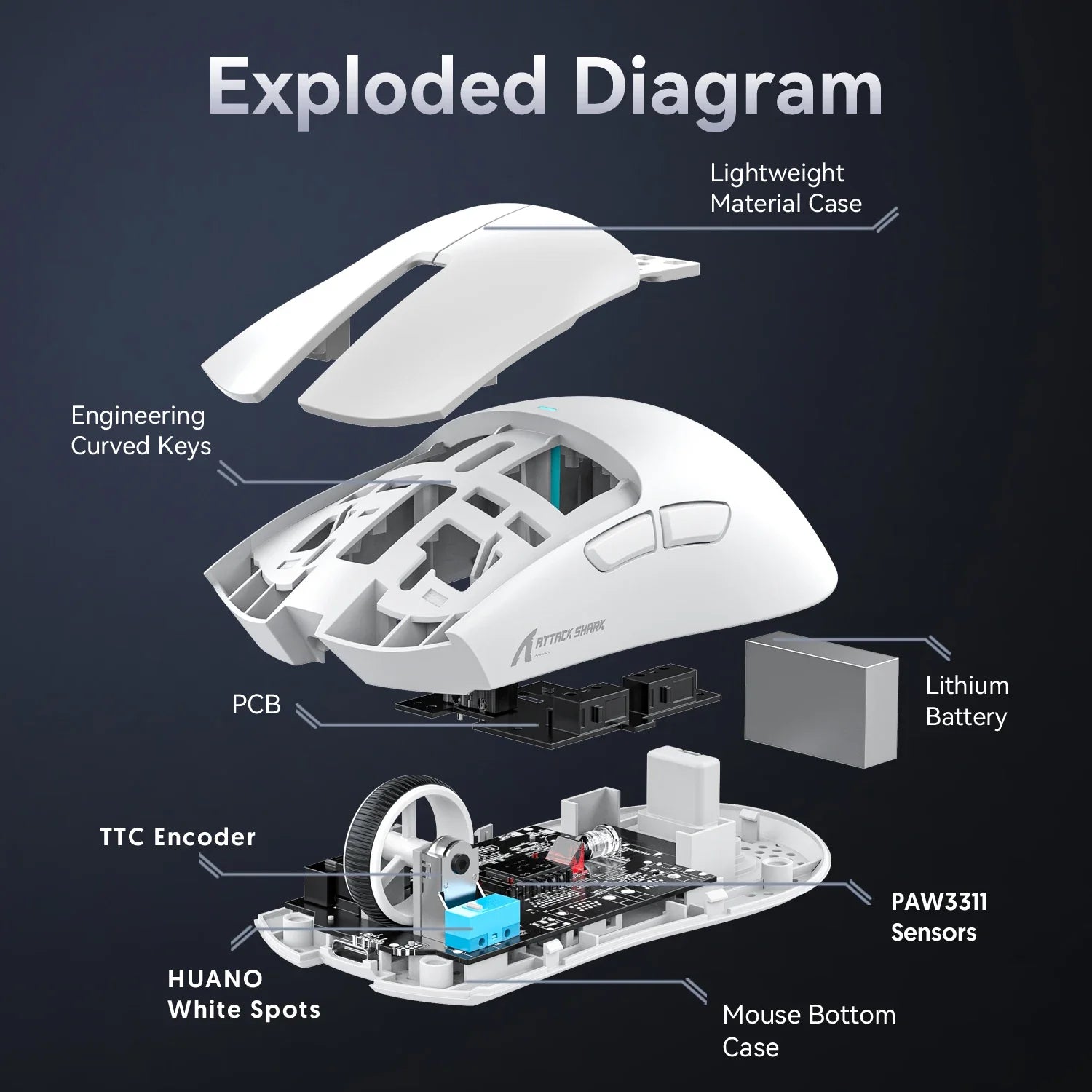 Tri-Mode PC Gaming Mouse