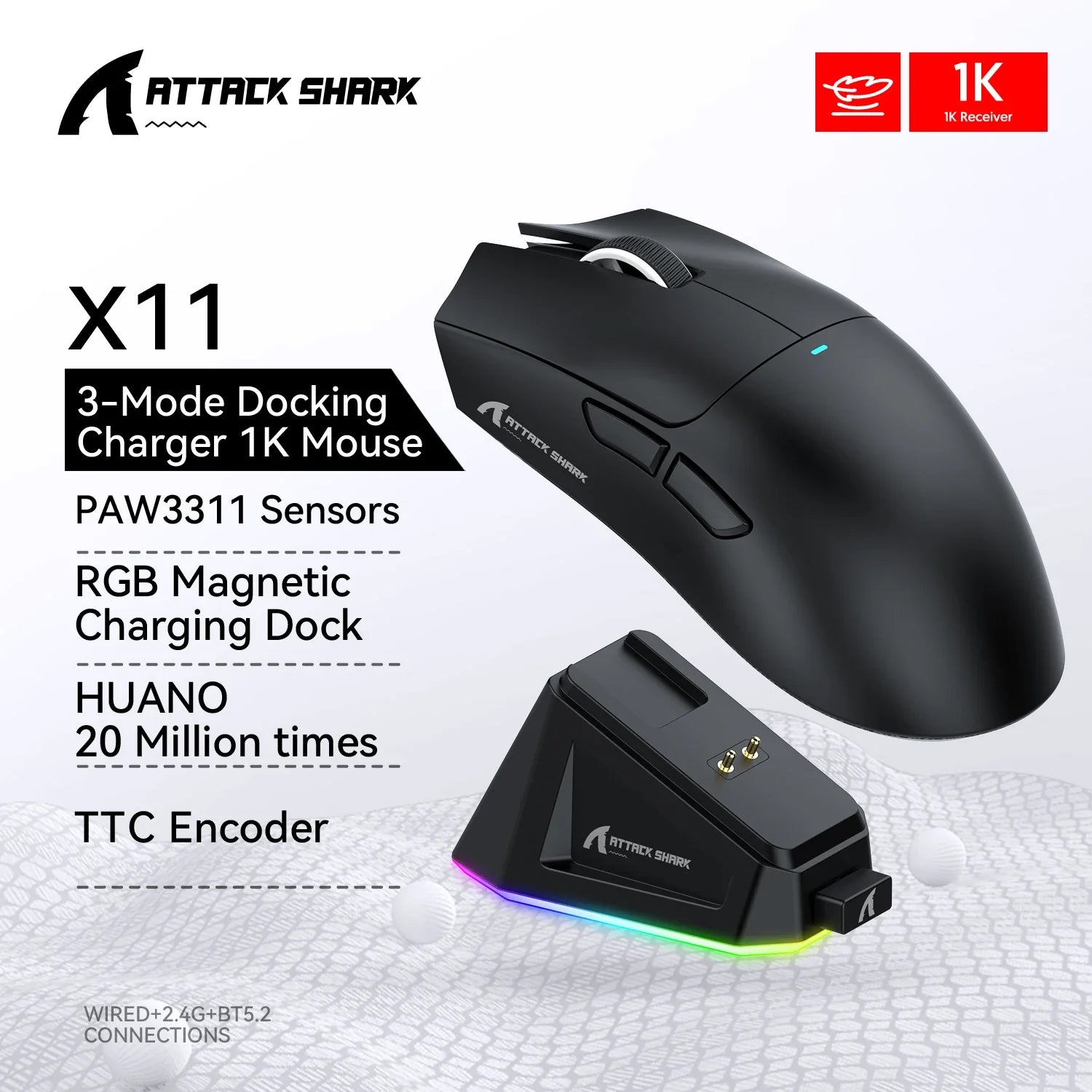 Tri-Mode PC Gaming Mouse