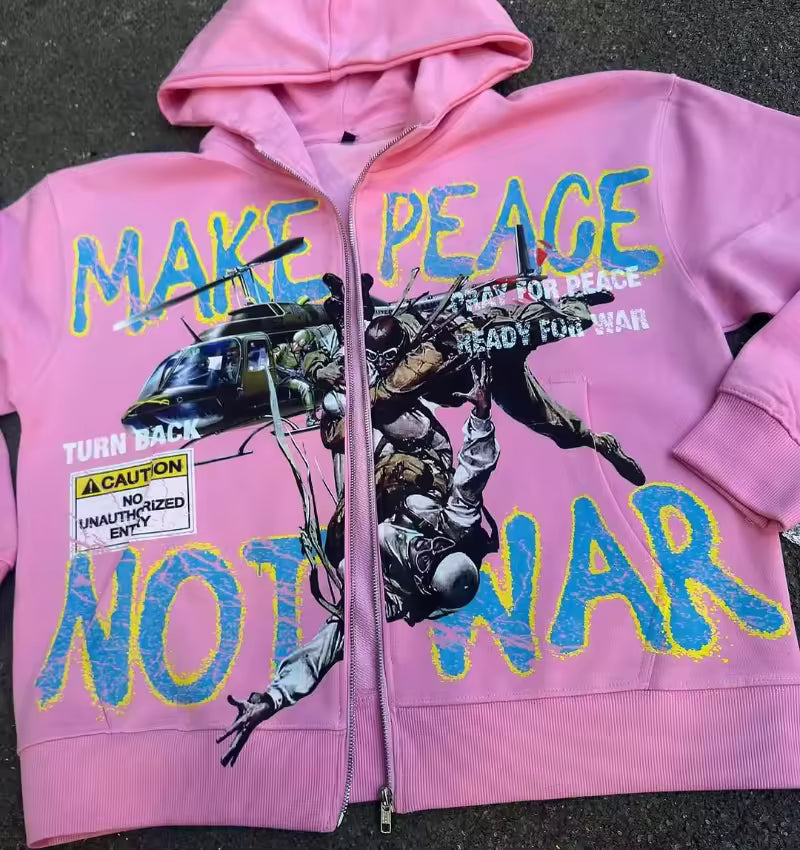 „Make Peace Not War“-Jacke