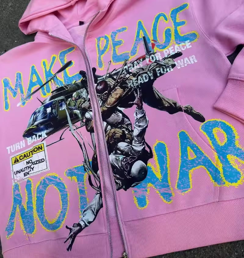 „Make Peace Not War“-Jacke