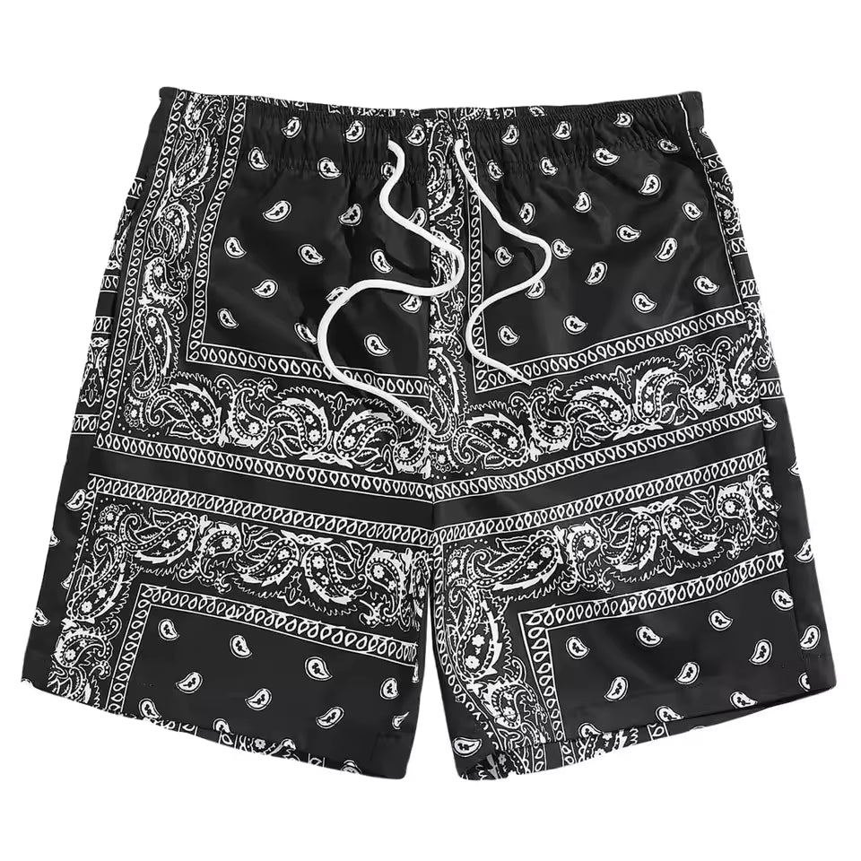 Paisley Mesh Shorts