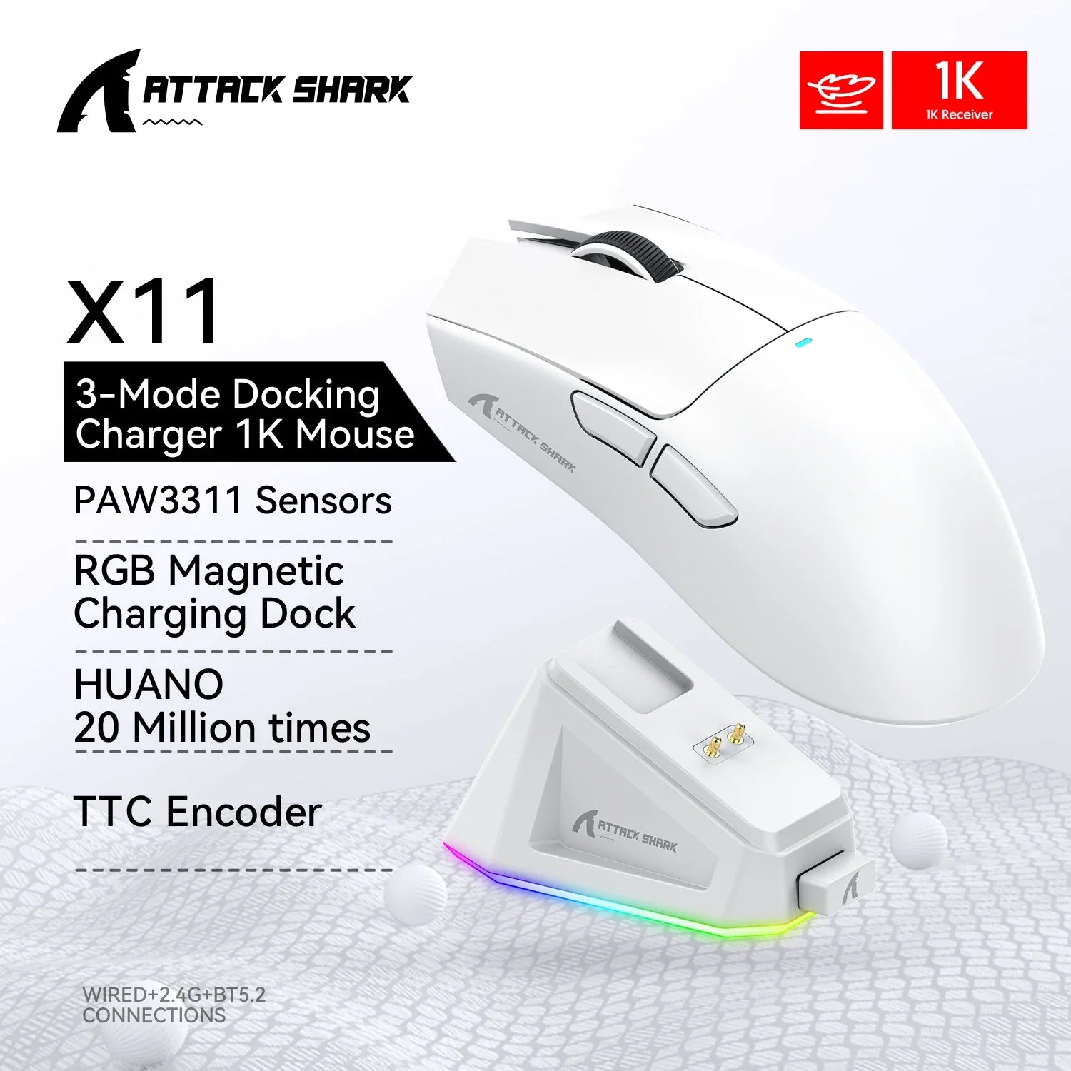 Tri-Mode PC Gaming Mouse