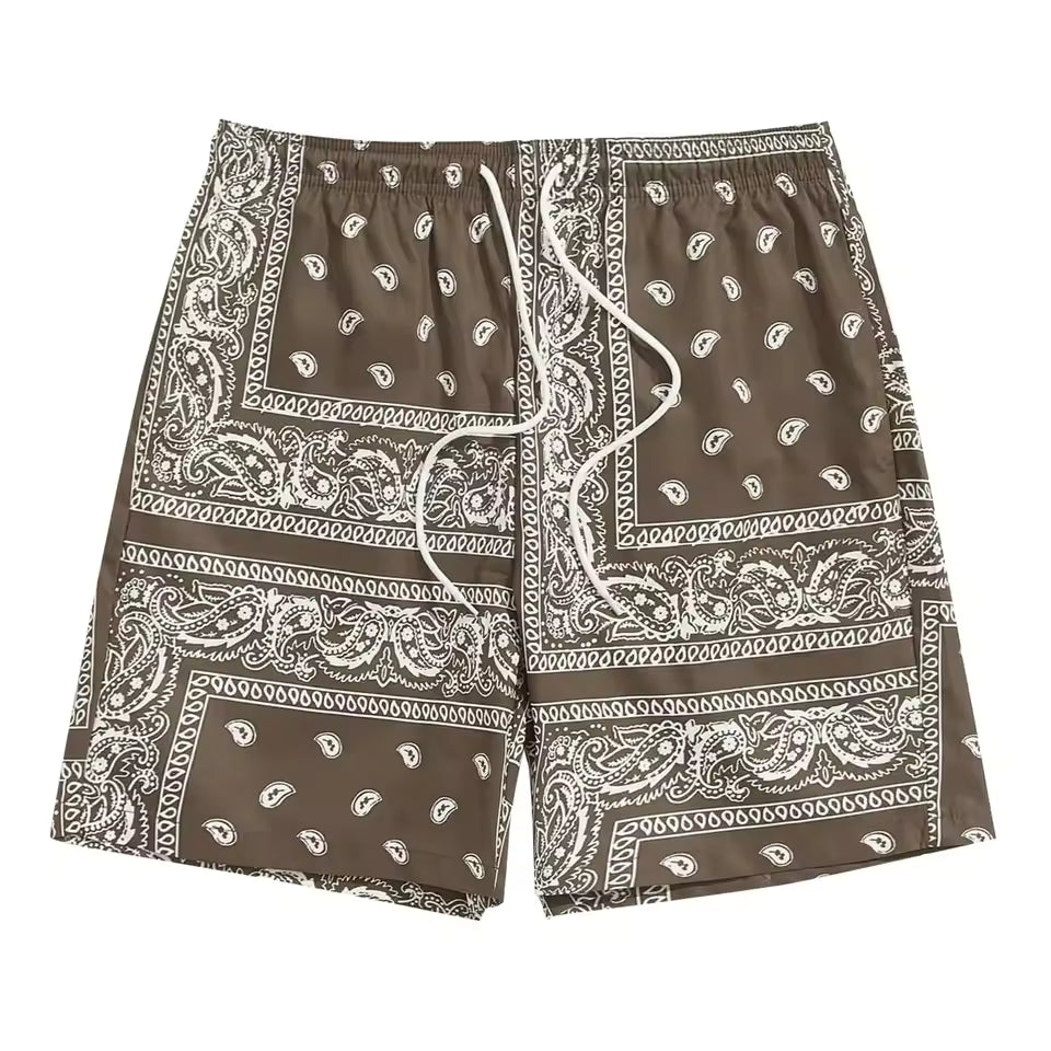 Paisley Mesh Shorts