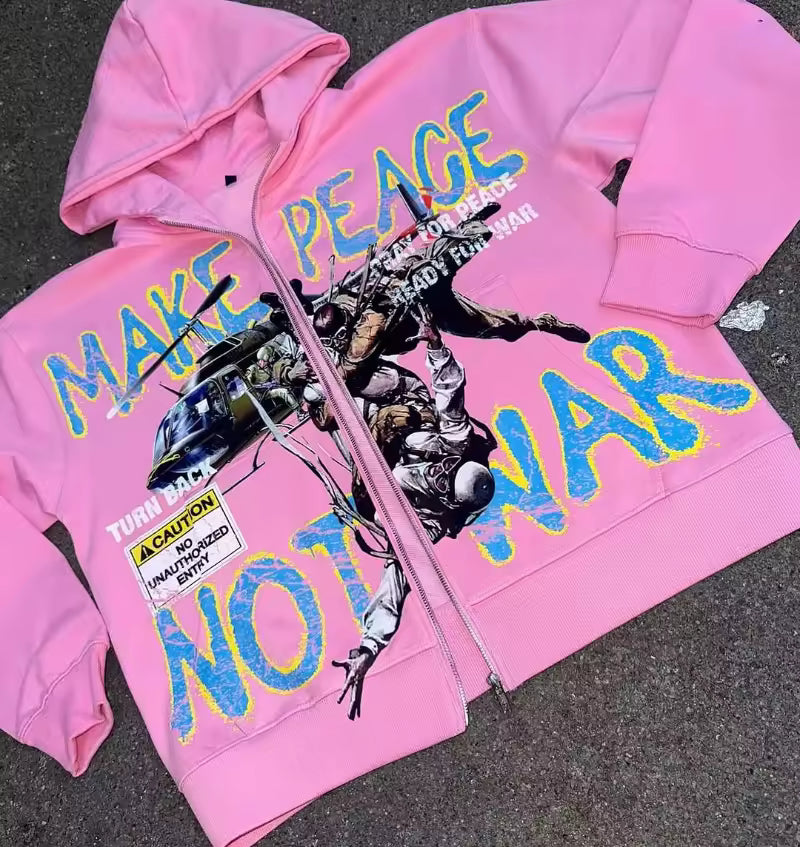„Make Peace Not War“-Jacke