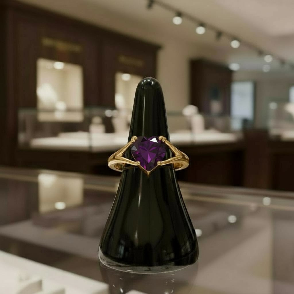 "Cherished Memories" Heart Cut Ring Small 6mm - Granted Quality 