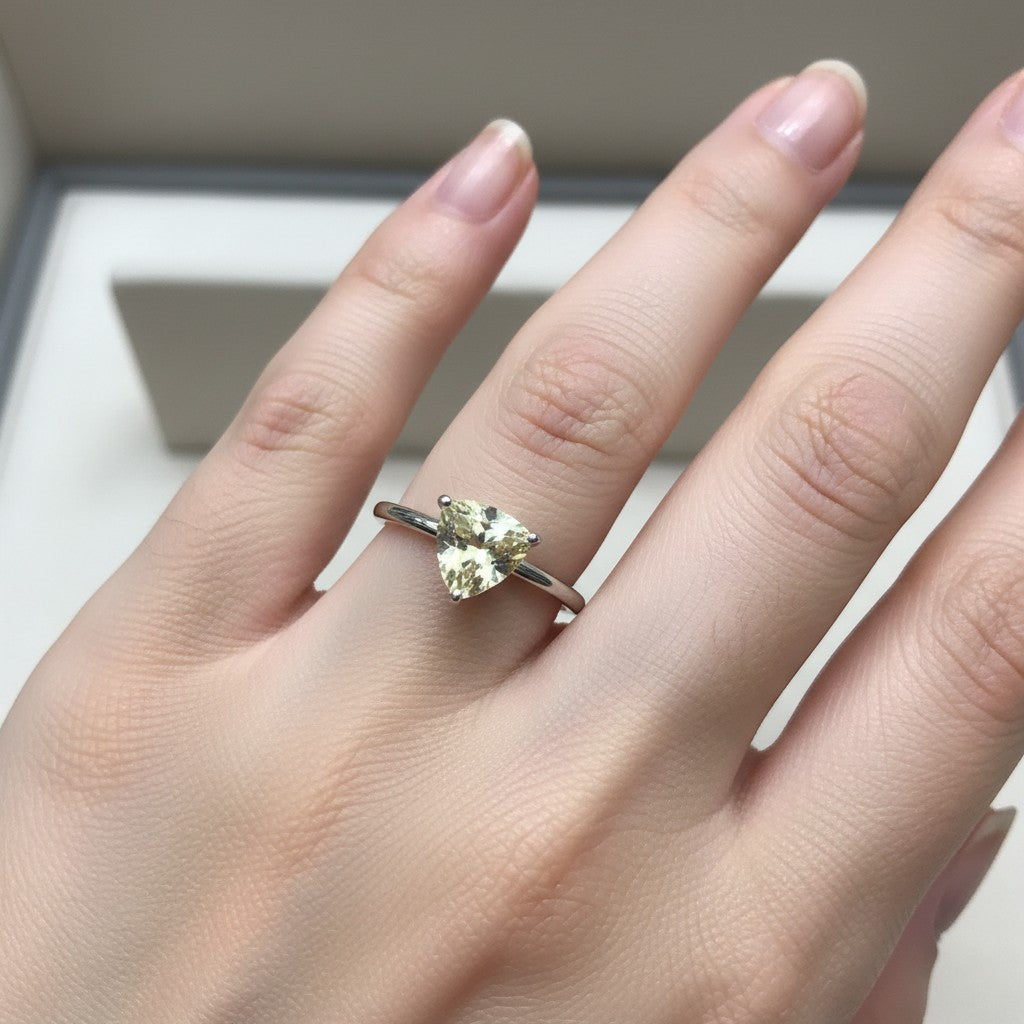 "Infinity" Trilliant Cut Ring Small 7mm - Granted Quality 