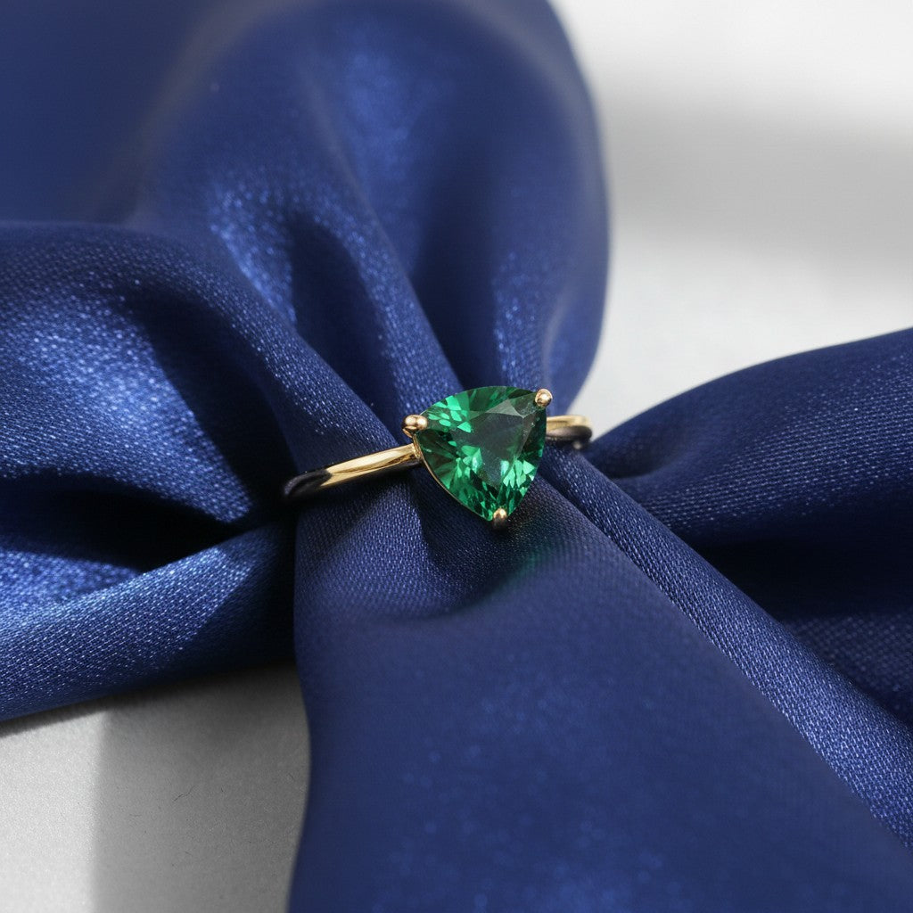 "Infinity" Trilliant Cut Ring Small 7mm - Granted Quality 