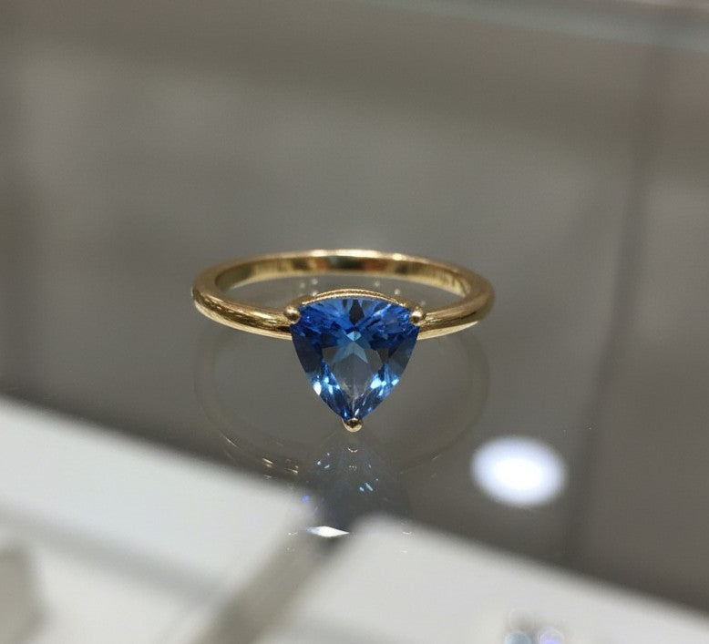 "Infinity" Trilliant Cut Ring Small 7mm - Granted Quality 