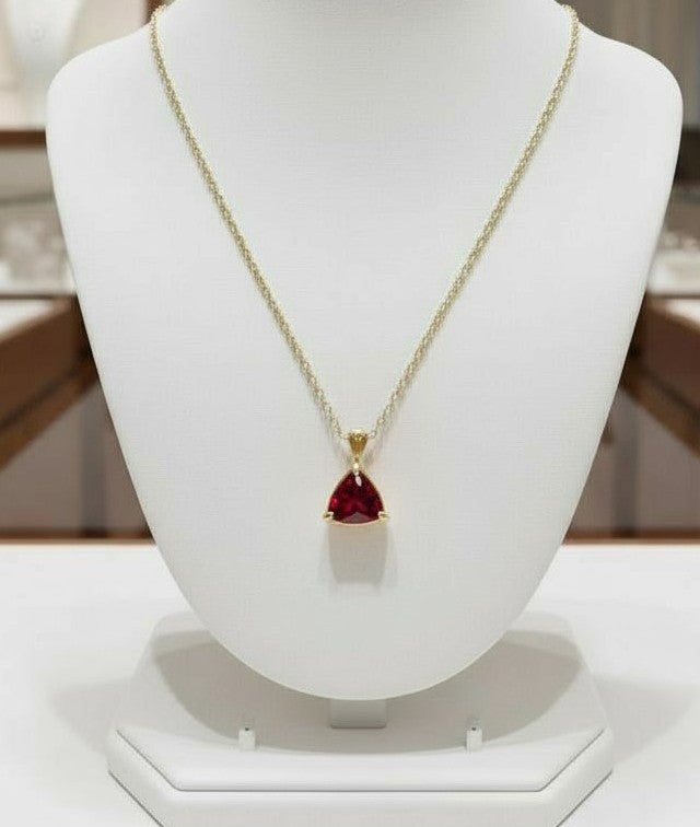 "Infinity" Trilliant Cut Small Pendant 8mm - Granted Quality 