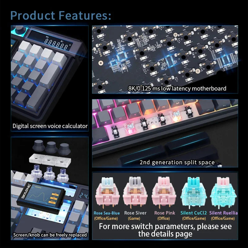 Wireless Swappable Silent Switch keyboard