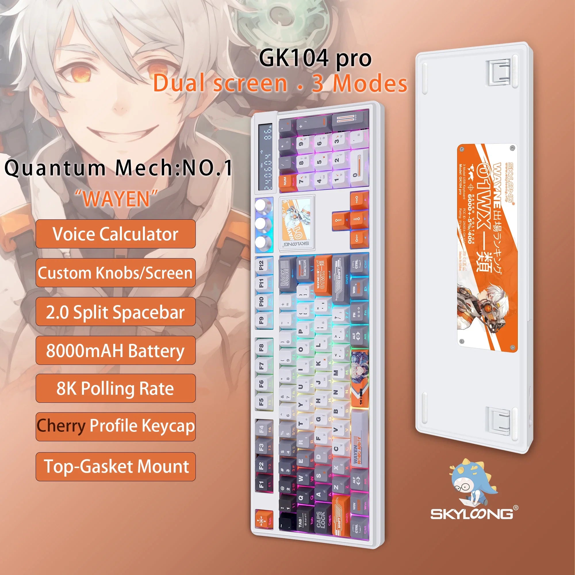 Wireless Swappable Silent Switch keyboard