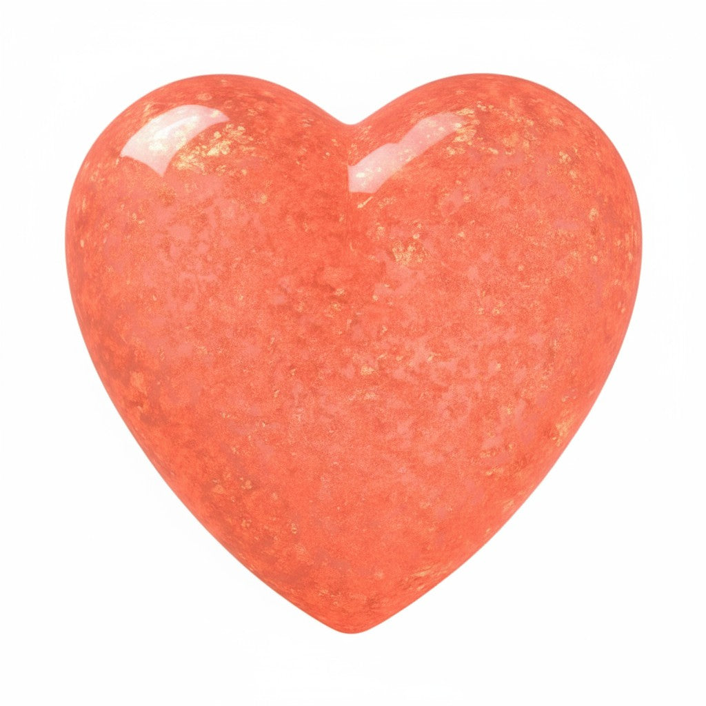 "Companion Touchstone" Heart Appr. 1 ½" X 1 ½" X ¾" Thick - Granted Quality 