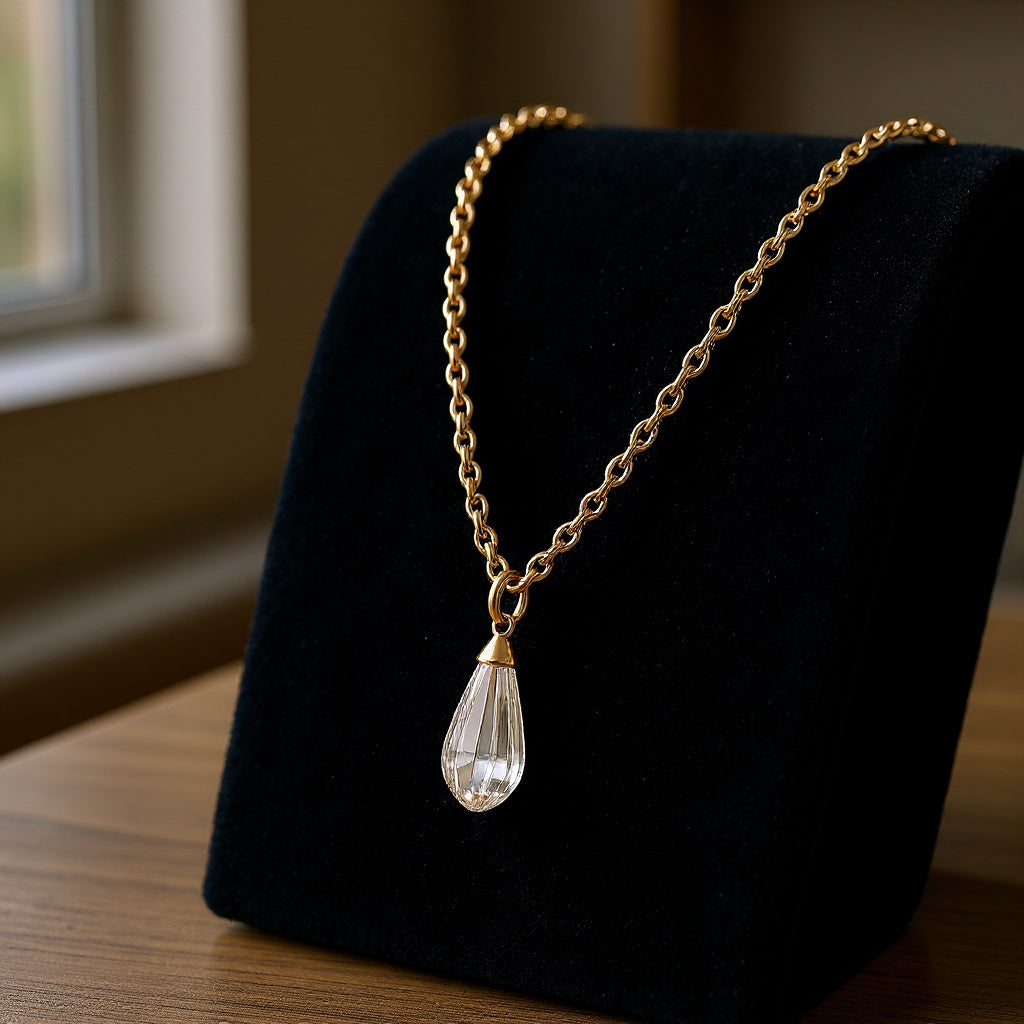 "Tender Teardrop" Briolette Pendant 10.4x24mm - Granted Quality 
