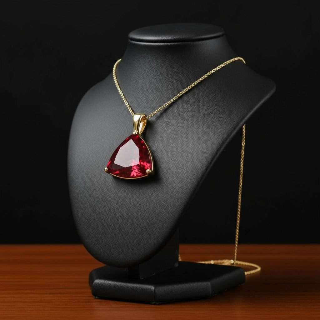 "Infinity" Trilliant Cut Large Pendant 15mm - Granted Quality 