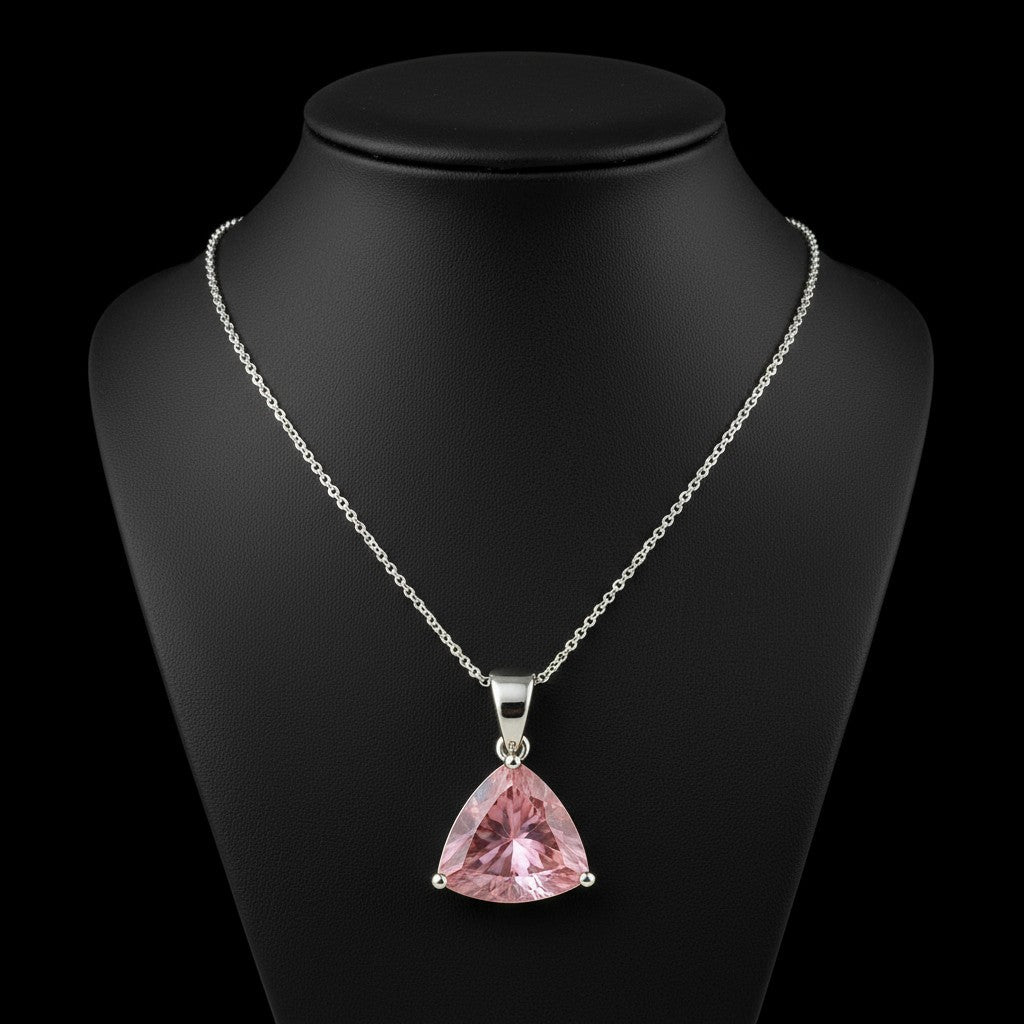 "Infinity" Trilliant Cut Large Pendant 15mm - Granted Quality 