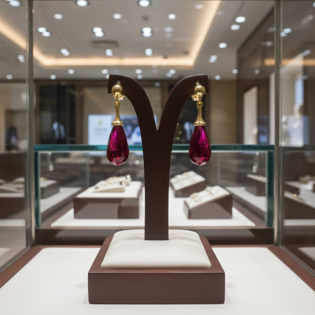 "Tender Teardrops" Pierced Earrings 12x6 mm - Granted Quality 