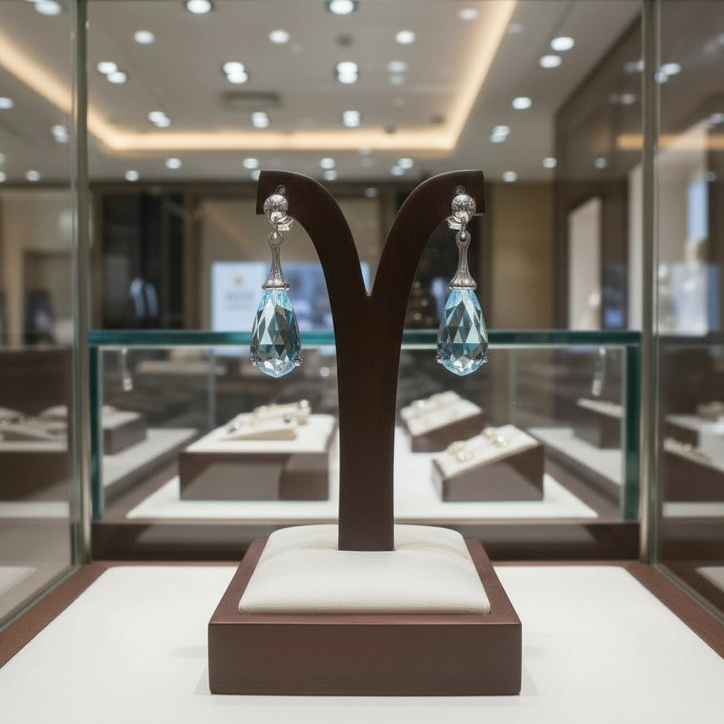 "Tender Teardrops" Pierced Earrings 12x6 mm - Granted Quality 