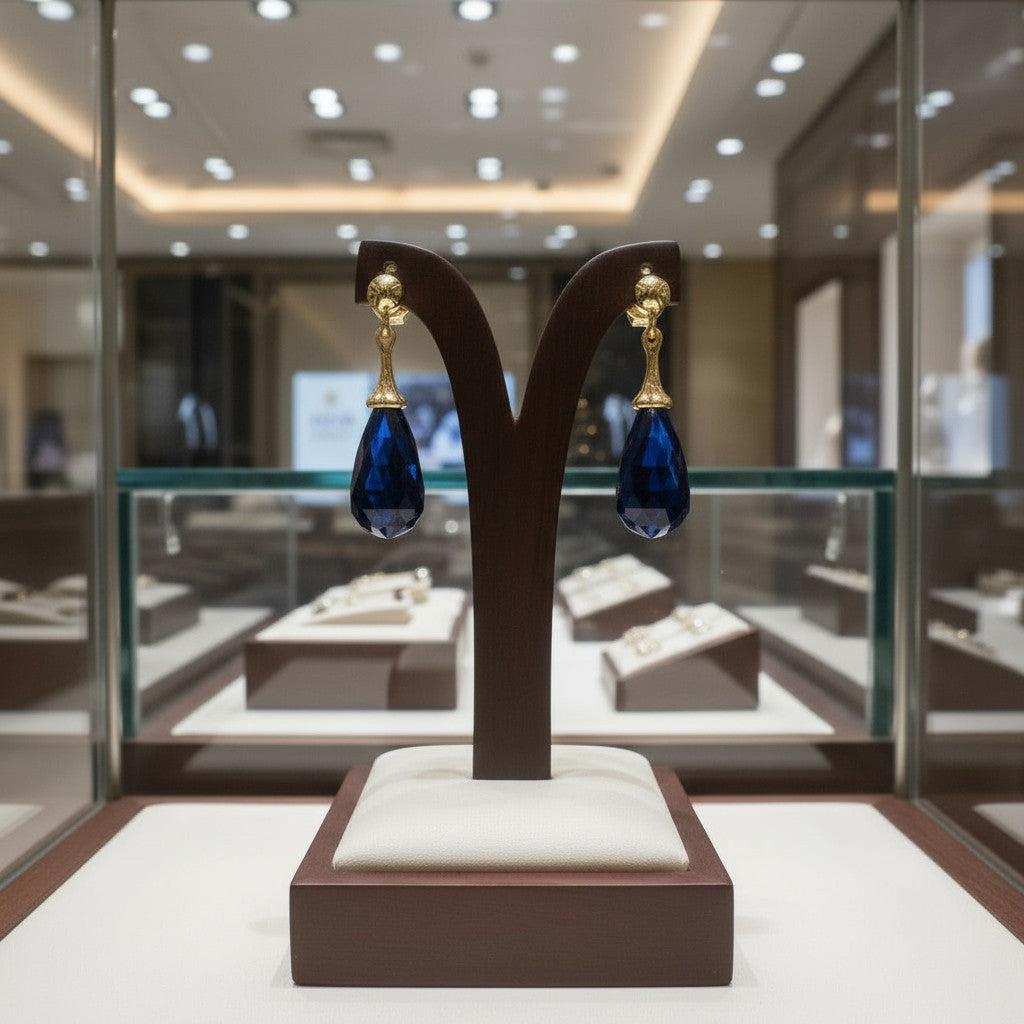 "Tender Teardrops" Pierced Earrings 12x6 mm - Granted Quality 