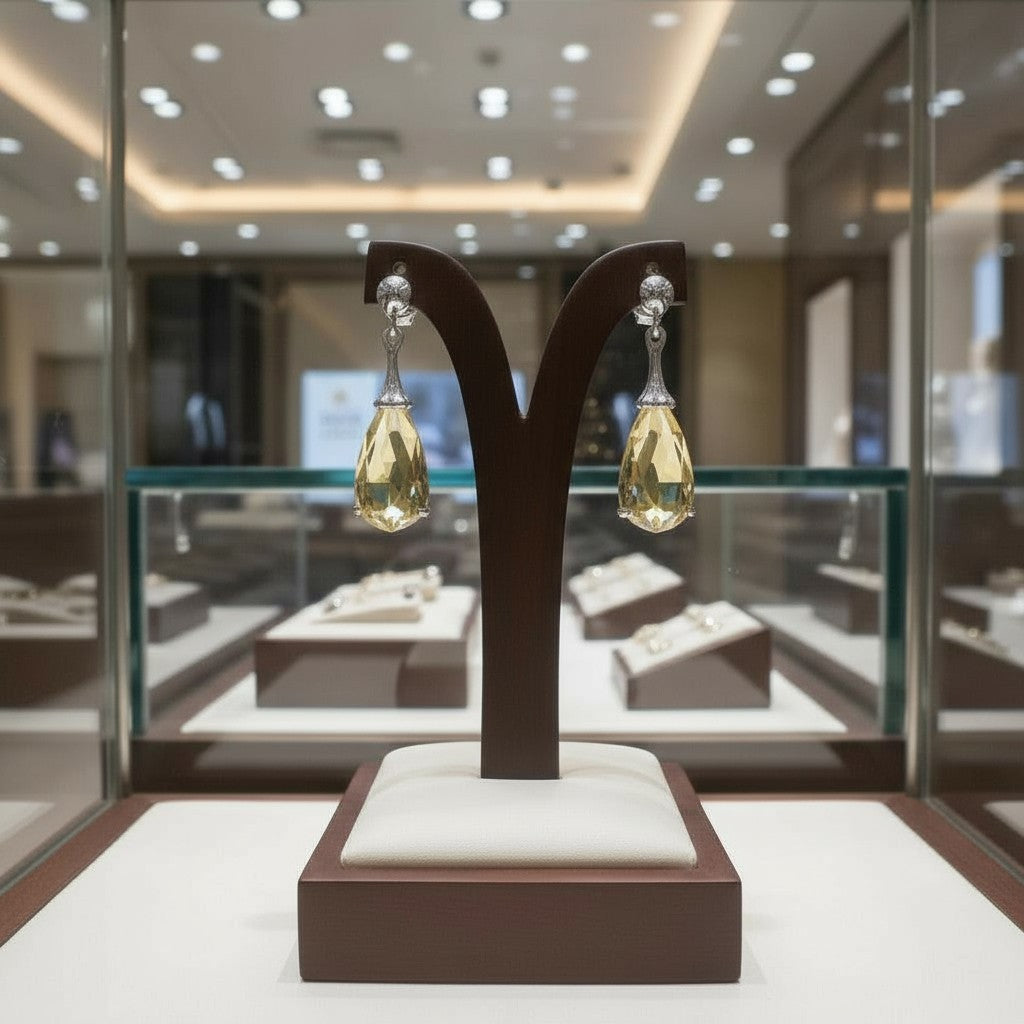 "Tender Teardrops" Pierced Earrings 12x6 mm - Granted Quality 