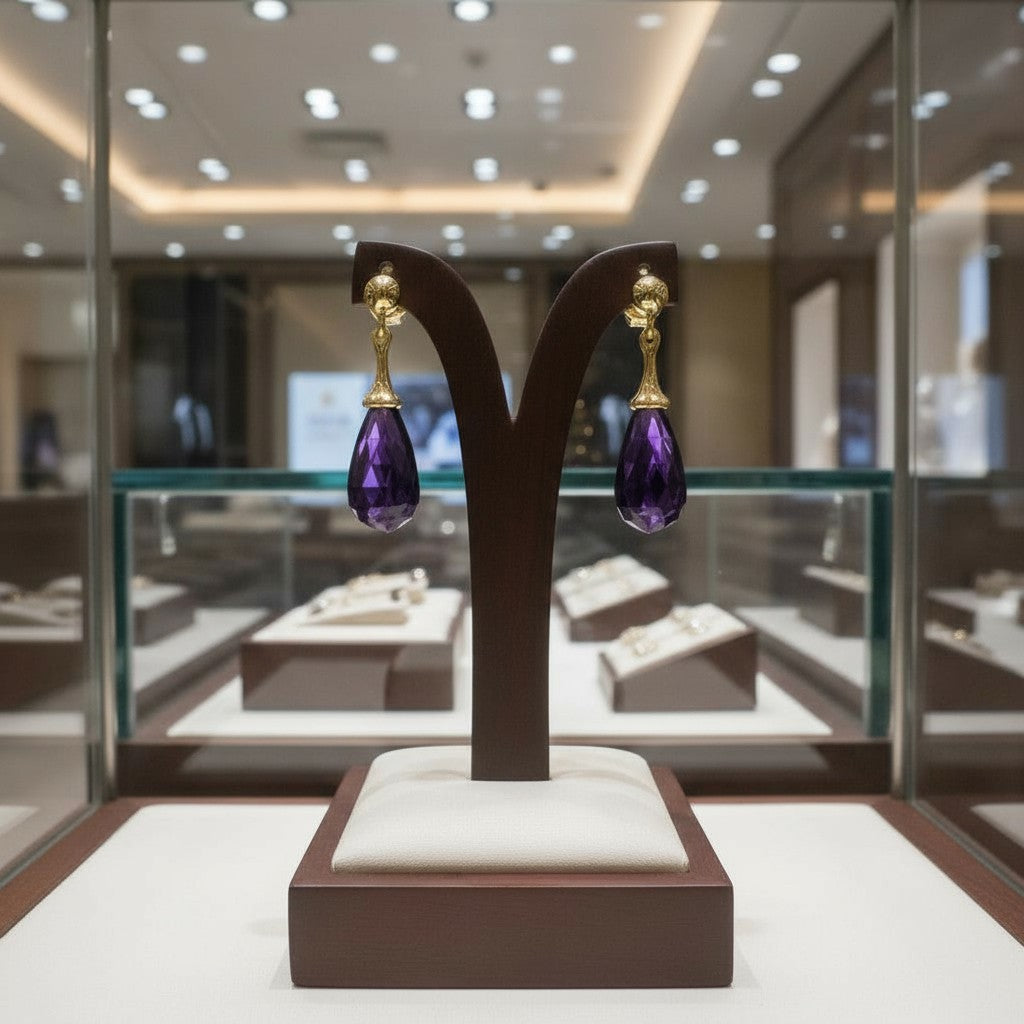 "Tender Teardrops" Pierced Earrings 12x6 mm - Granted Quality 