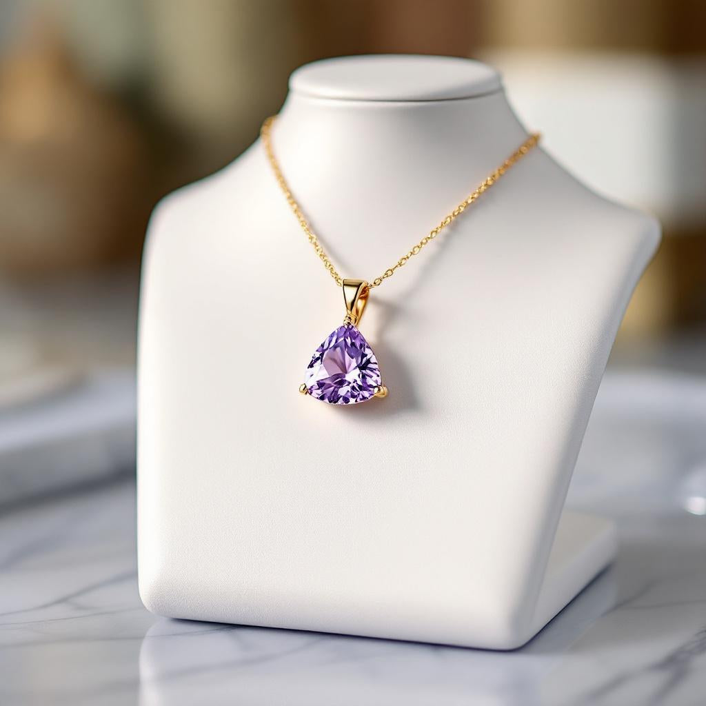 "Infinity" Trilliant Cut Large Pendant 15mm - Granted Quality 