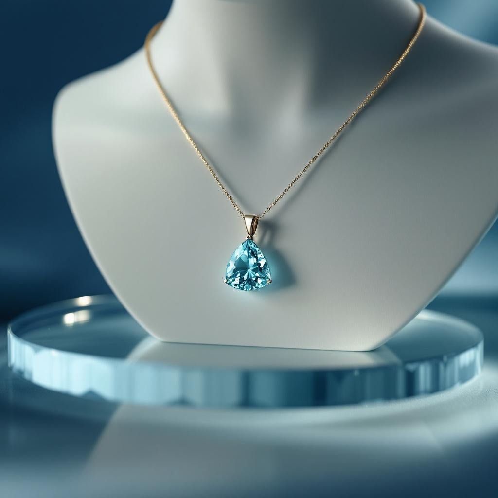 "Infinity" Trilliant Cut Large Pendant 15mm - Granted Quality 