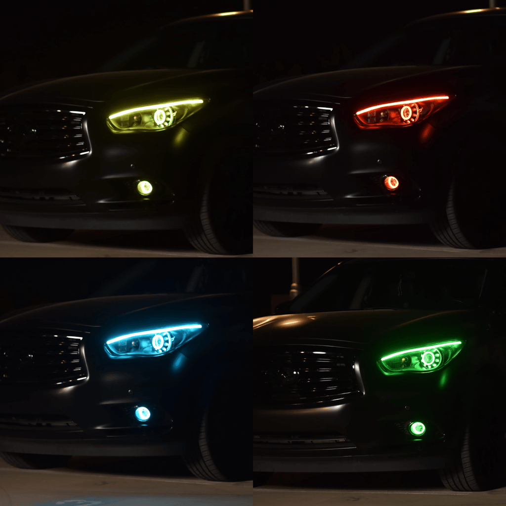 Universal Flexible DRL Tube Diffused Strips | Multicolor - Granted Quality 