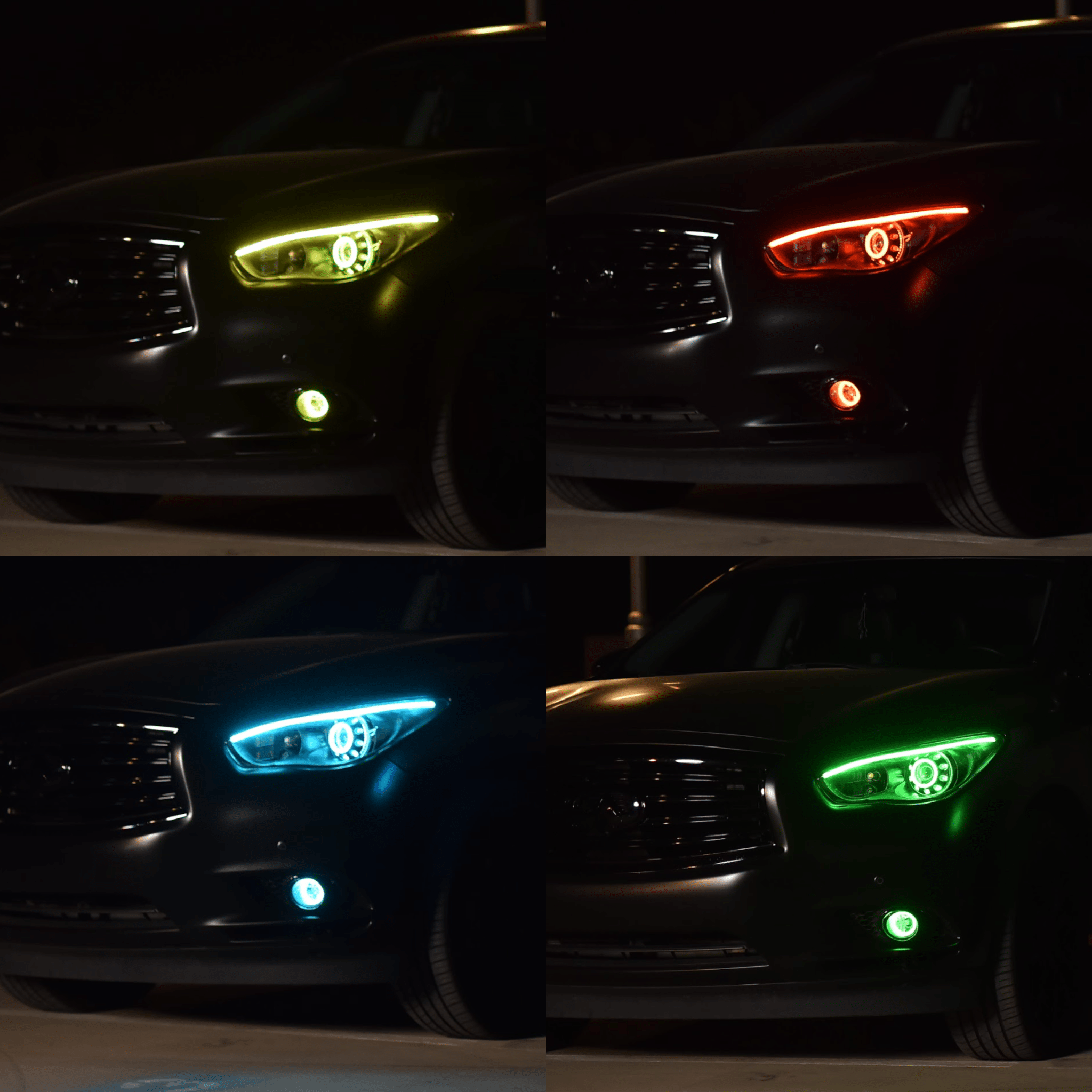 Universal Flexible DRL Tube Diffused Strips | Multicolor - Granted Quality 