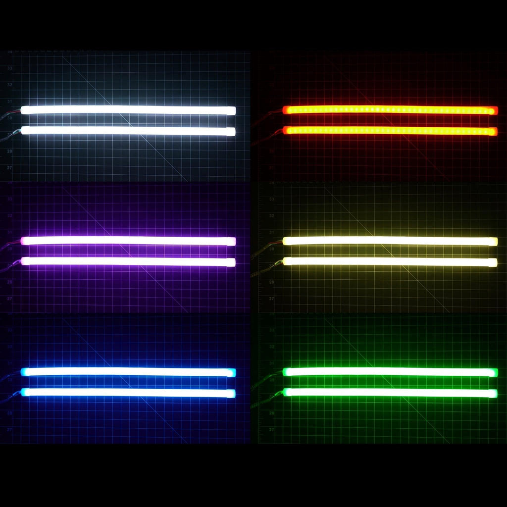 Universal Flexible DRL Tube Diffused Strips | Multicolor - Granted Quality 
