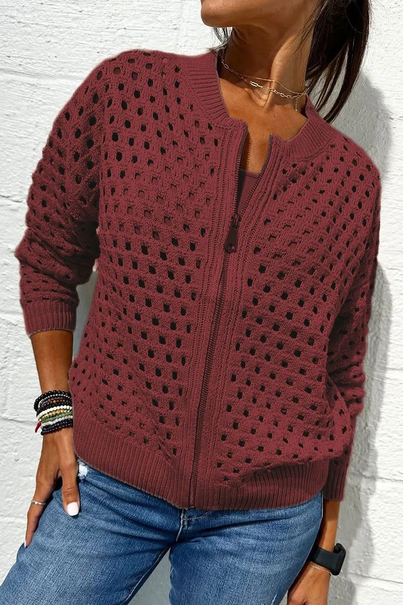 Hollow Knitted Jacket