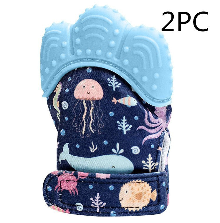 Anti-bite silicone molar gloves