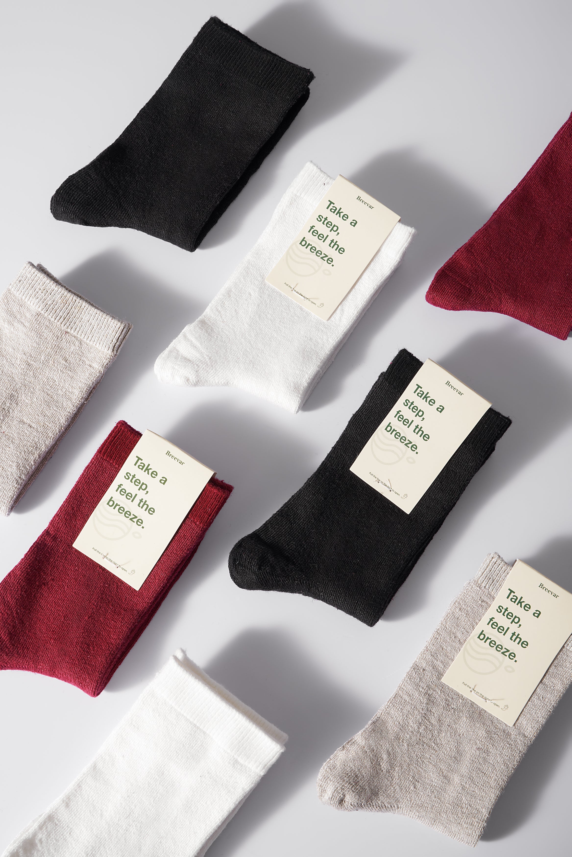 6-Pack Men's Hemp Crew Socks - Granted Quality 