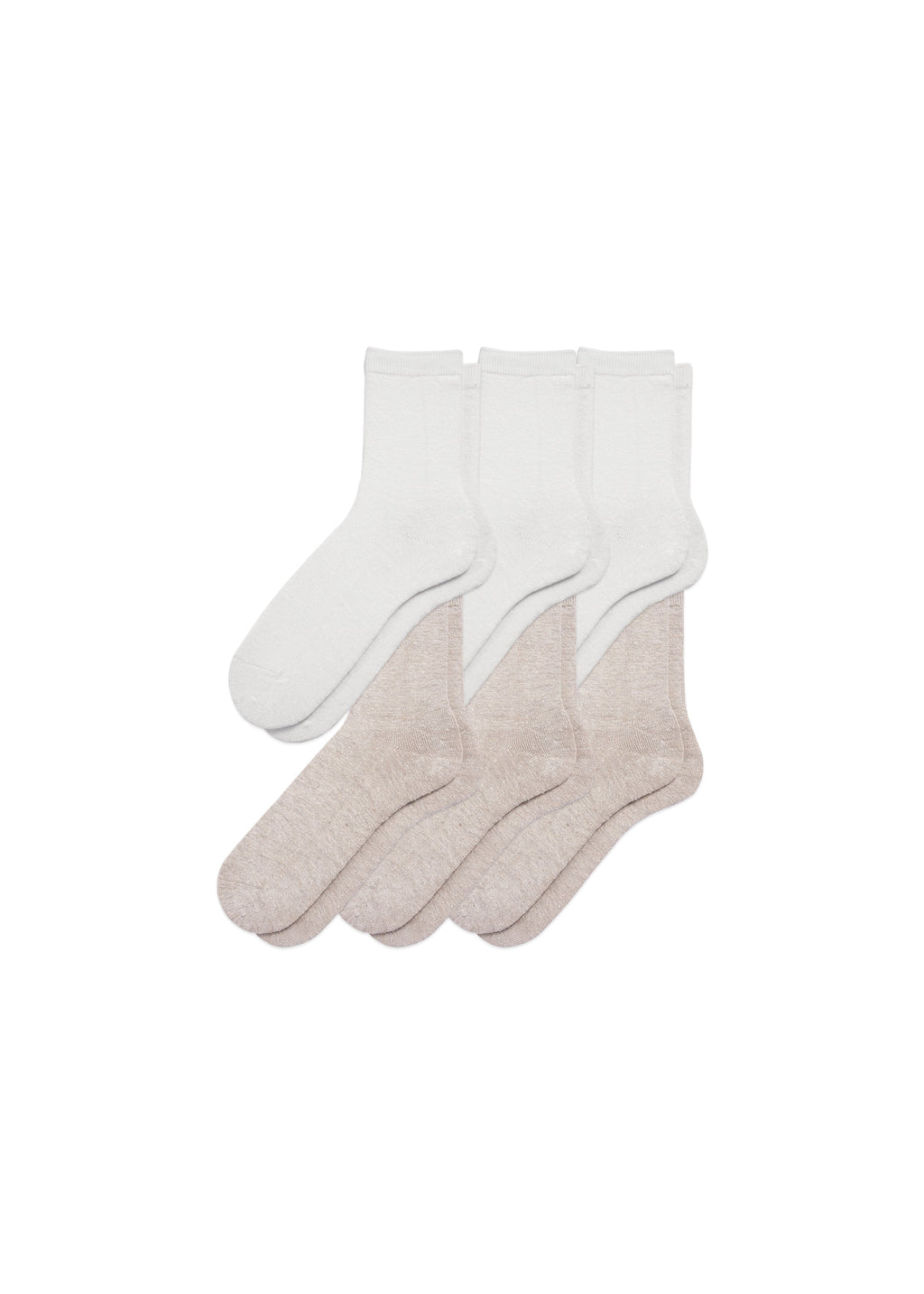 6-Pack Women's Hemp Crew Socks - Granted Quality 