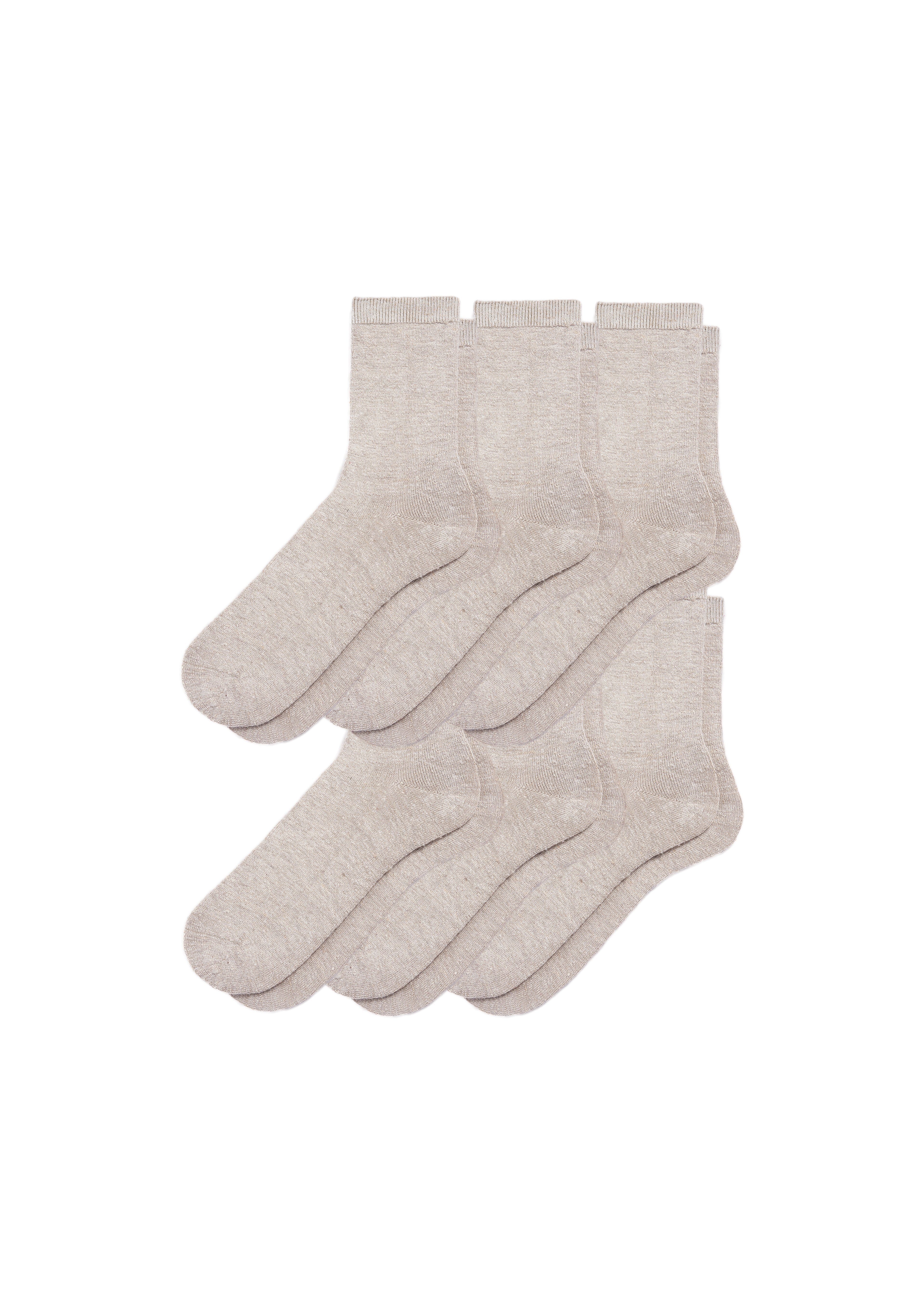 6-Pack Women's Hemp Crew Socks - Granted Quality 