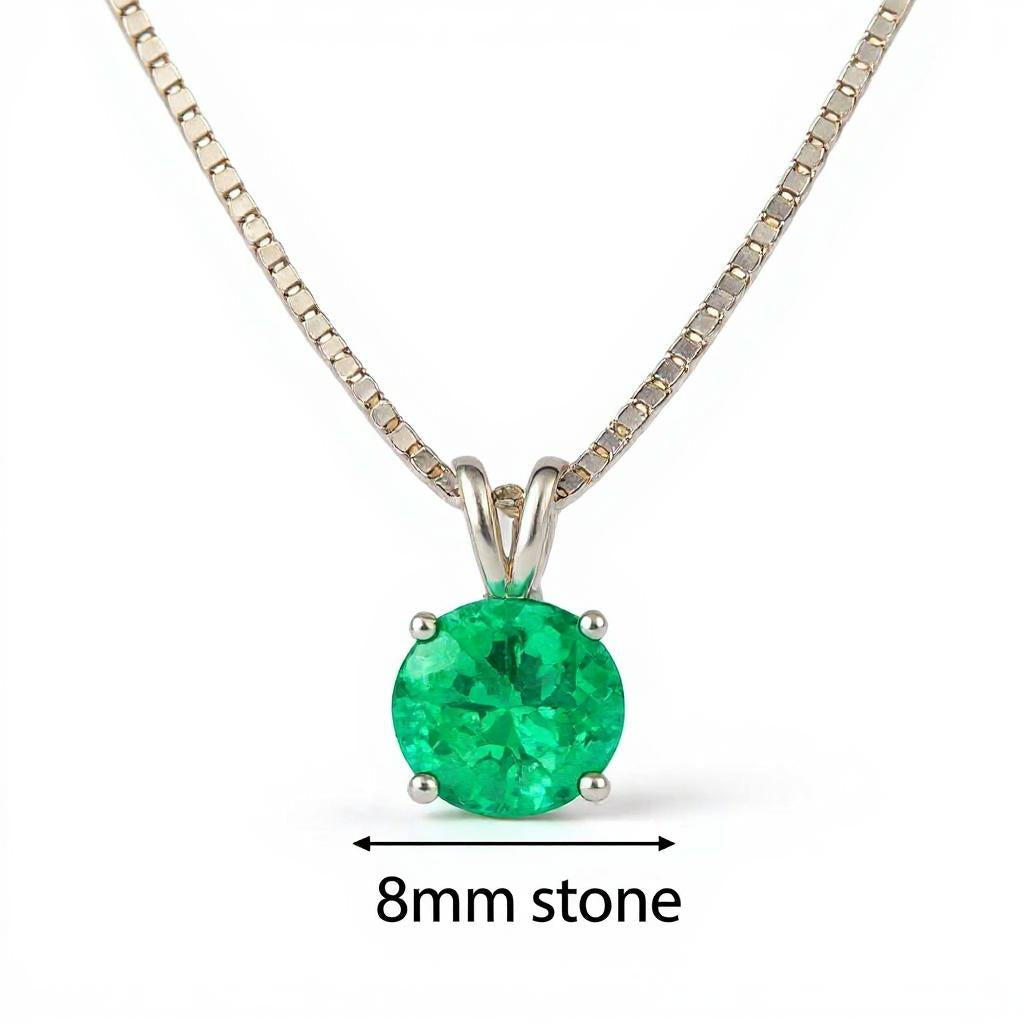 "Circle of Life" Round Portuguese Cut Pendant 8MM - Granted Quality 