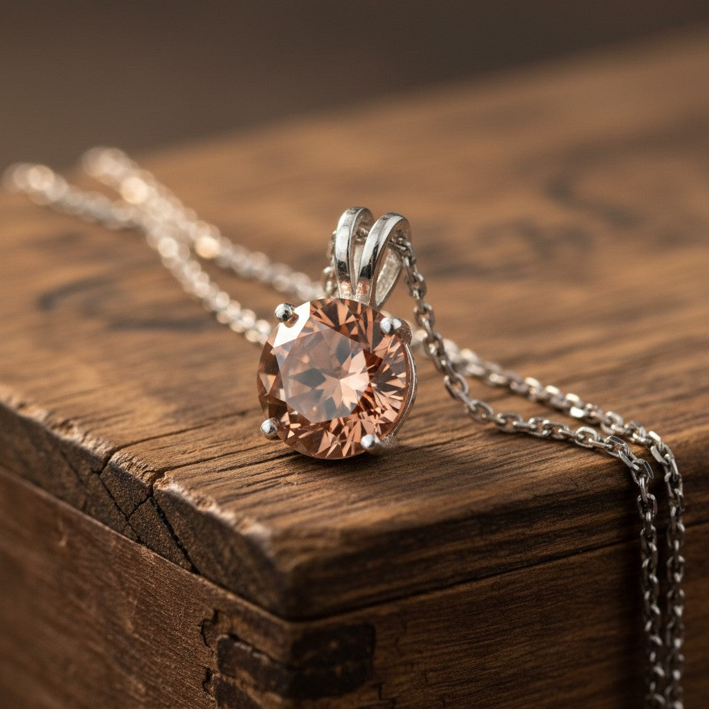 "Circle of Life" Round Portuguese Cut Pendant 15mm - Granted Quality 