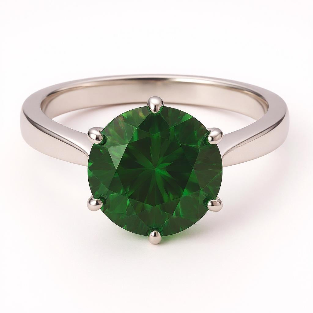 "Circle of Life" Round Portuguese Cut Ring 10mm - Granted Quality 