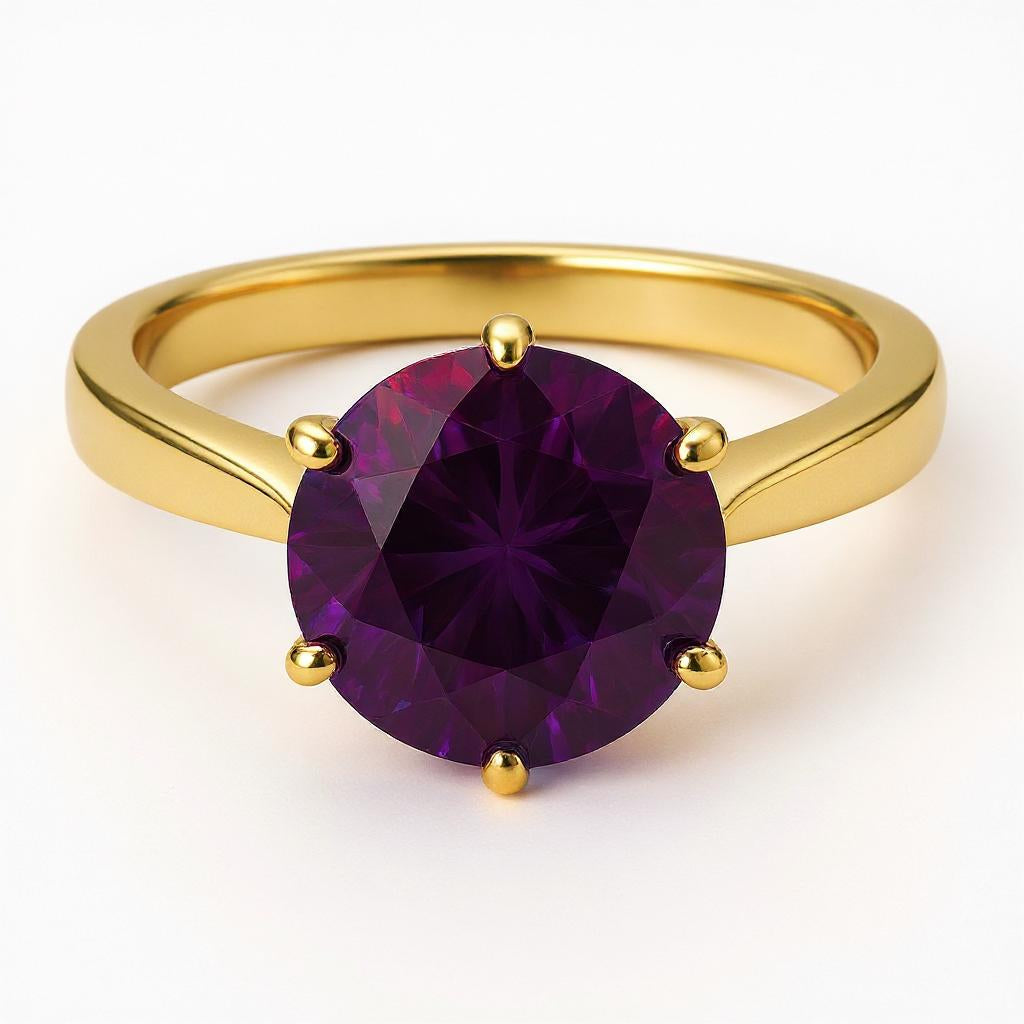 "Circle of Life" Round Portuguese Cut Ring 10mm - Granted Quality 