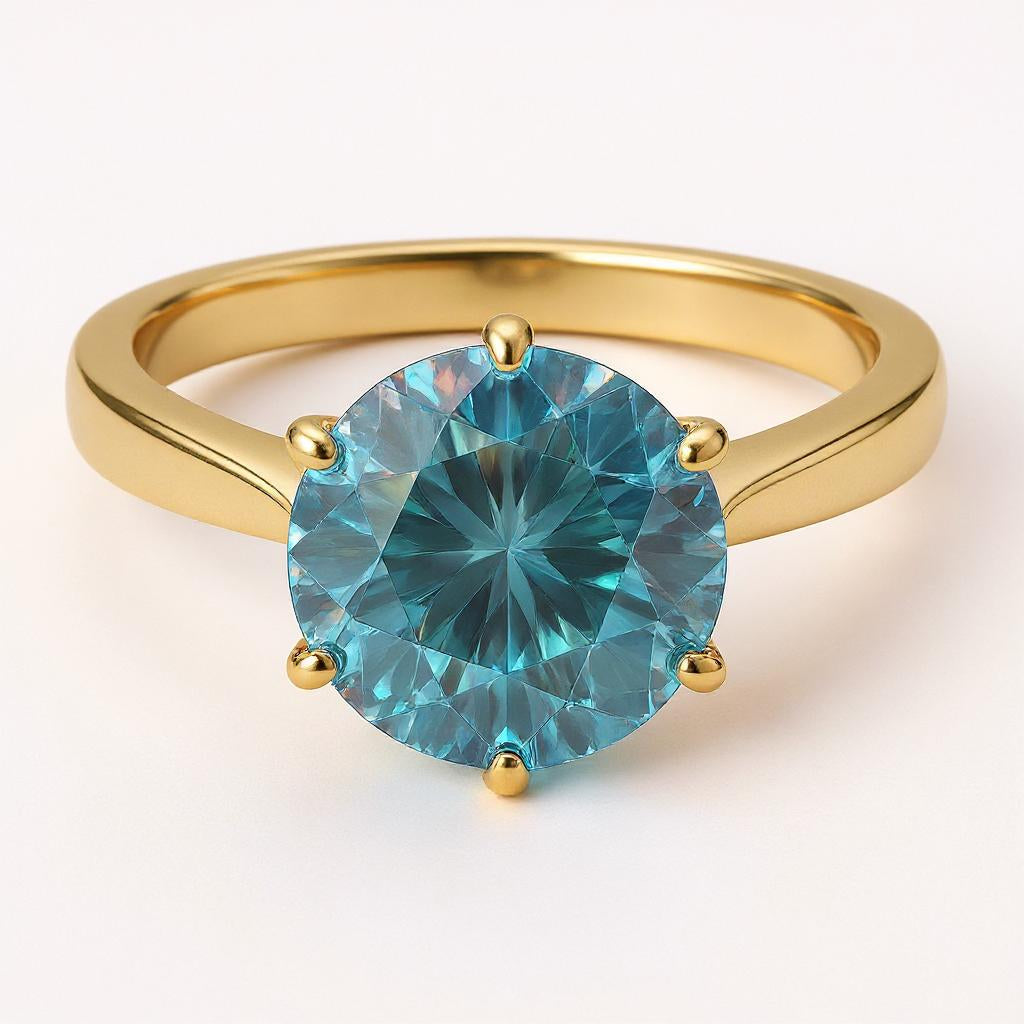 "Circle of Life" Round Portuguese Cut Ring 10mm - Granted Quality 