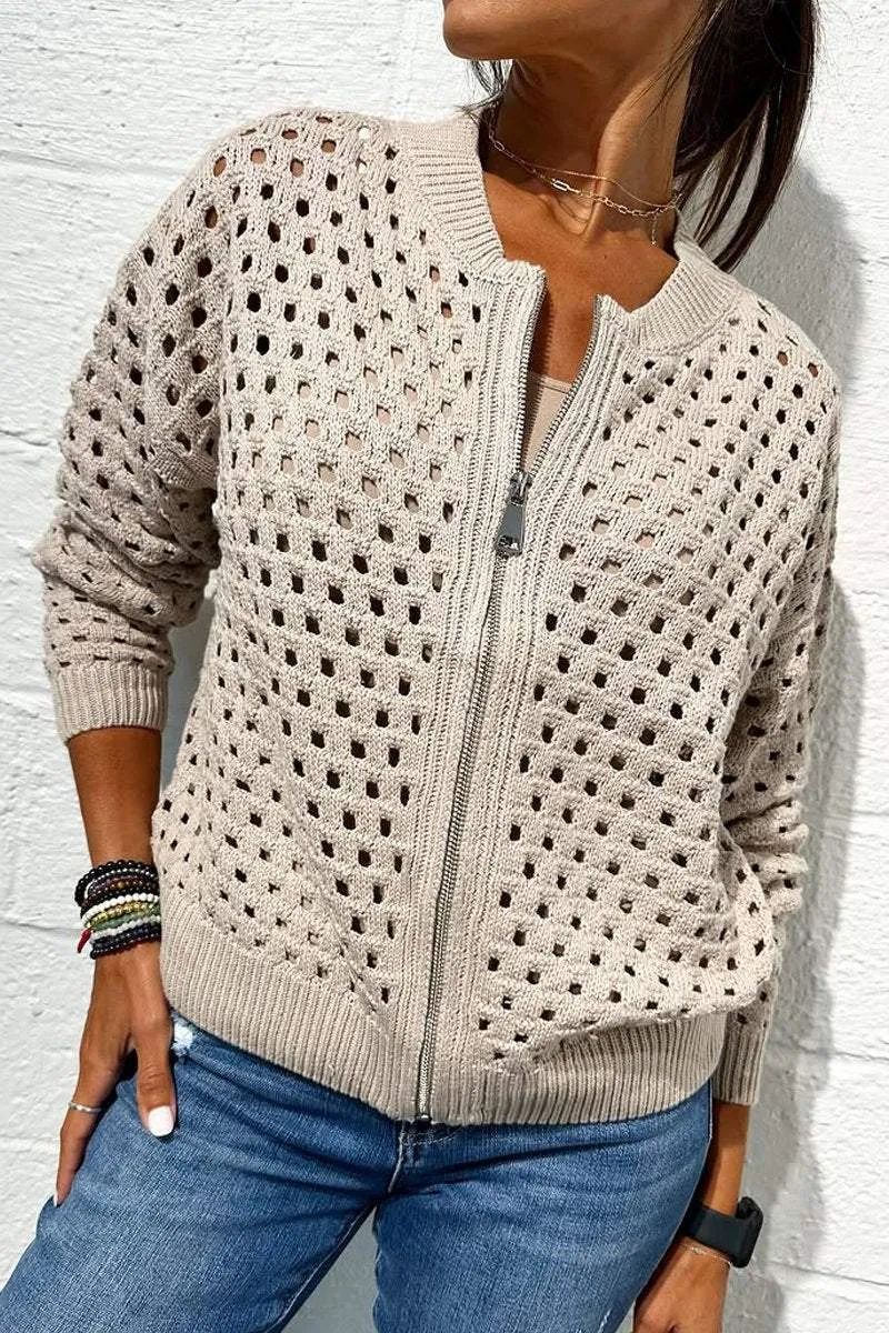 Hollow Knitted Jacket