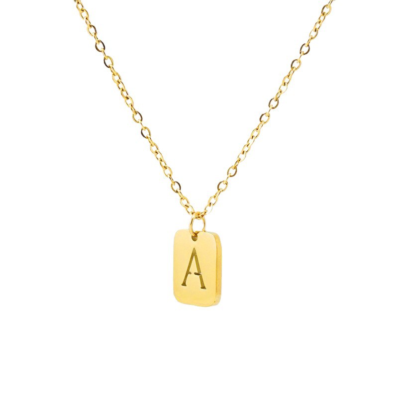 Titanium Letter Necklace