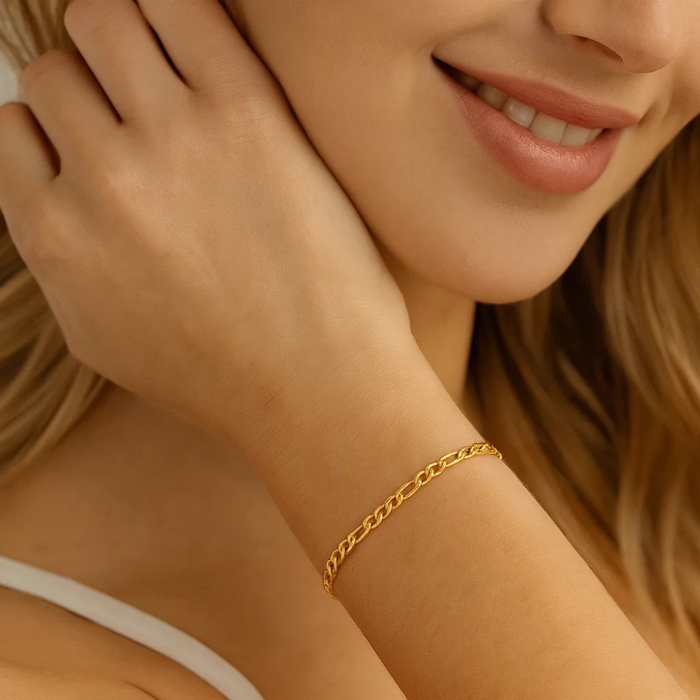 Classic Figaro Chain Bracelet - Granted Quality 