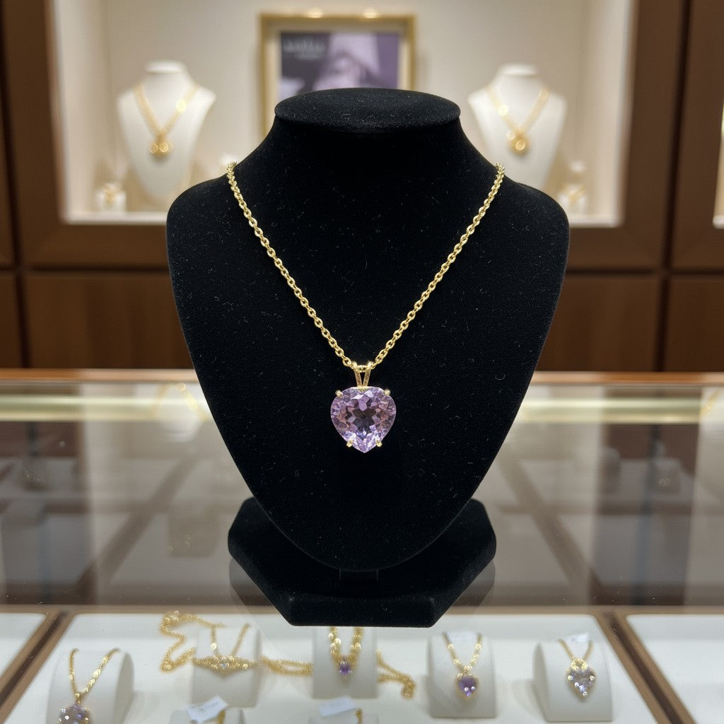 "Cherished Memories" Heart Cut Pendant 15mm - Granted Quality 